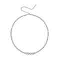 JIUZUAN 925 silver moissanite necklace 4mm casual fashion light luxury women's senior gift with certificate authentication